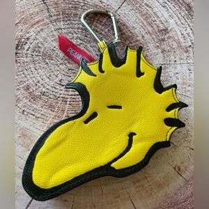 NEW - Vera Bradley - Peanuts - Winter Themed Woodstock Zip Coin Purse / Bag Clip